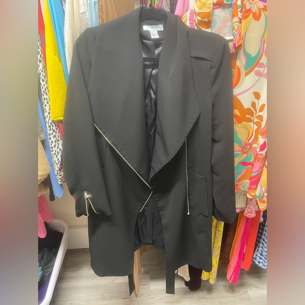 H&M chic black coat